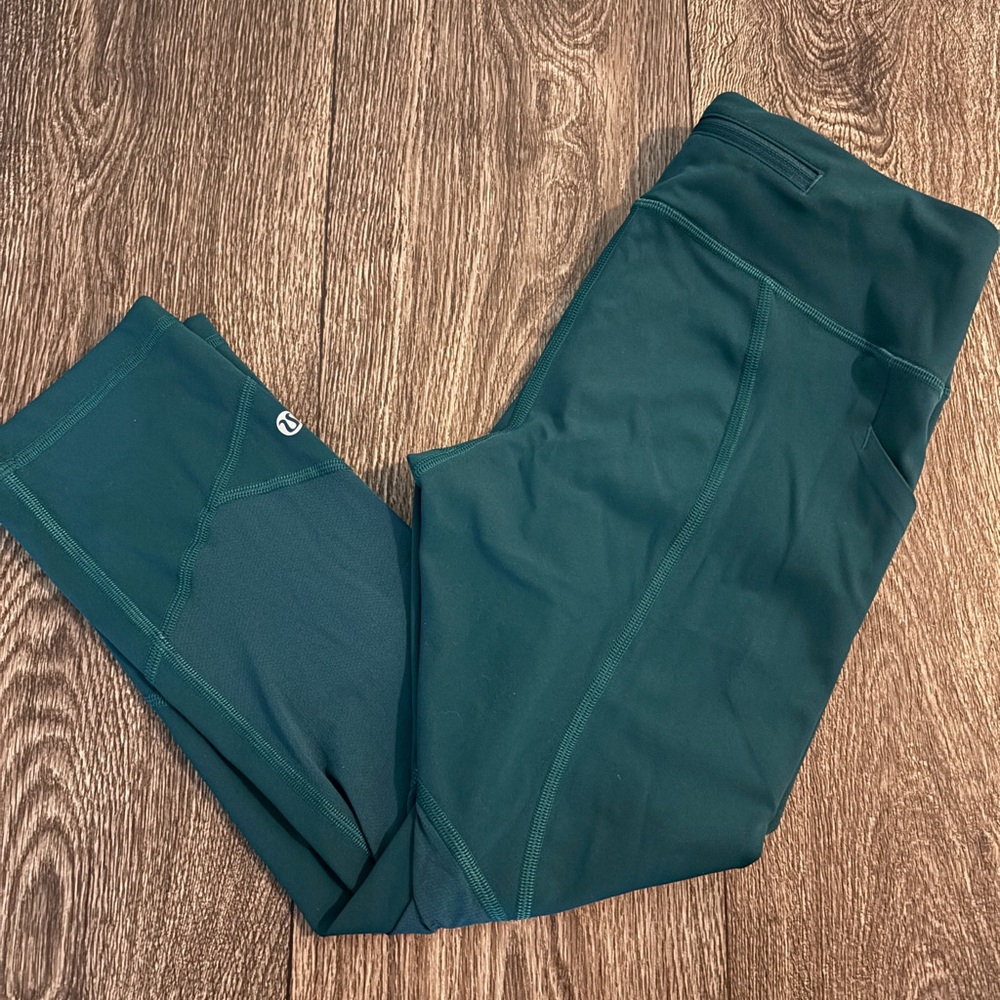 Lululemon Athletica Olive Green Capris
